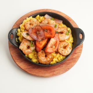The Shrimp Saltado Mac & Cheese