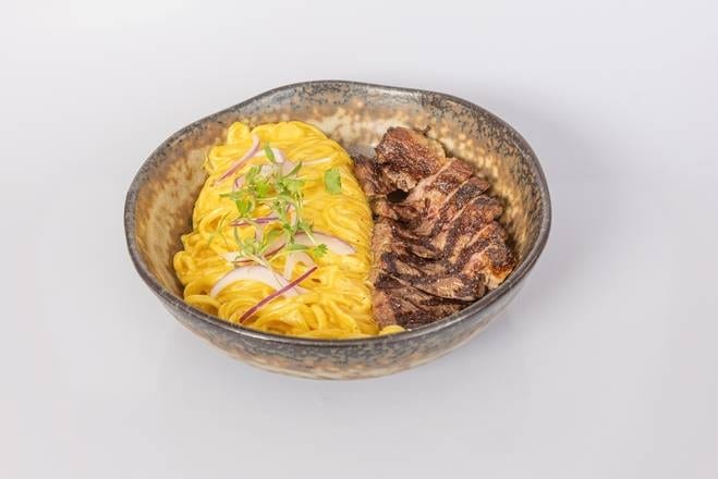 LS  PICANHA  HUANCAINA NOODLES.