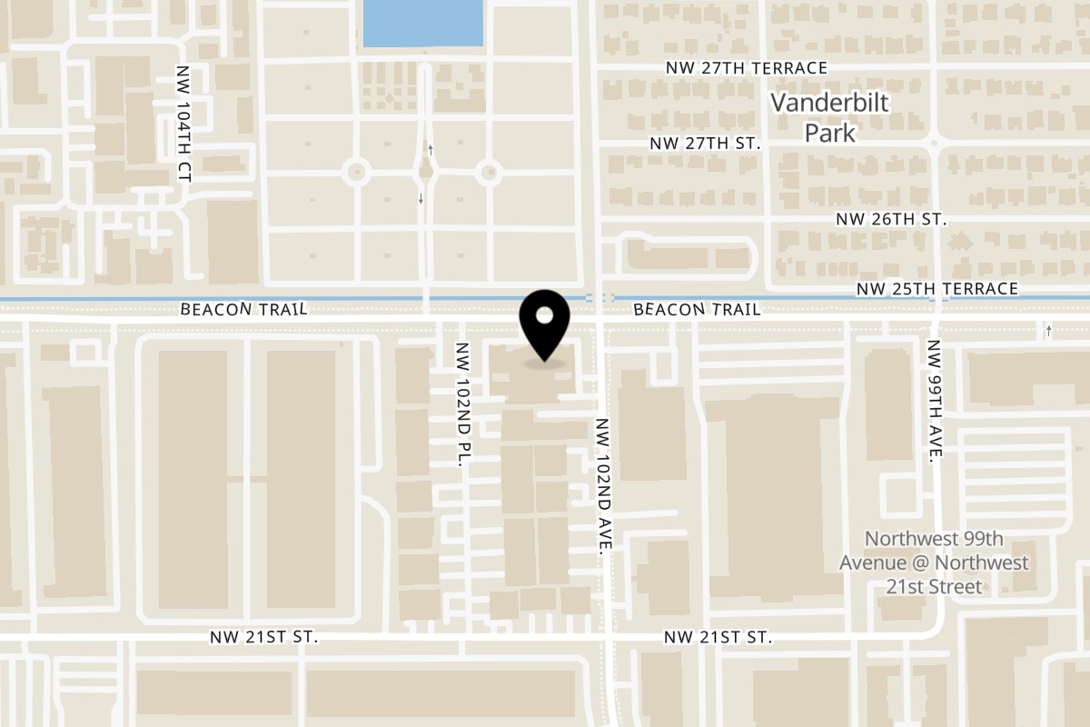 Map showing the location of Bocas House Bocas House Doral on 10200 NW 25th St #101 in Doral